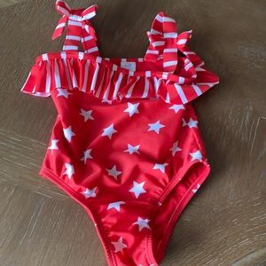 Adorable ruffle baby bathing suit